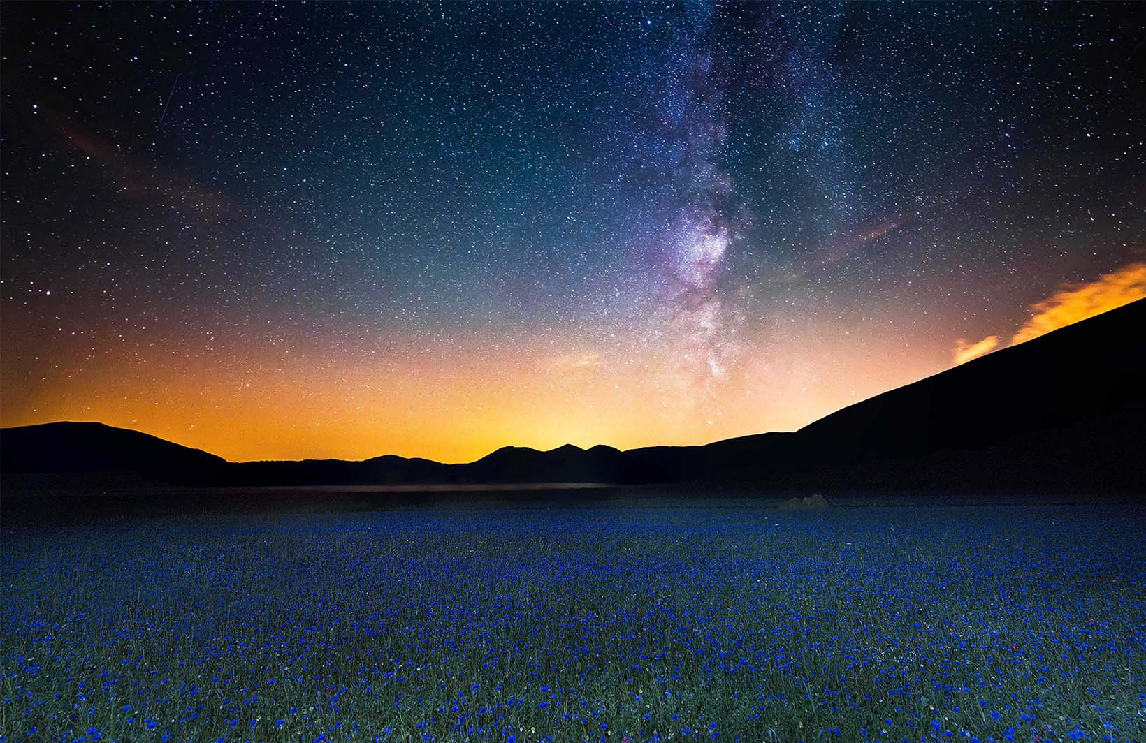 Фотообои с мистическим ночным небом Узоры на Стене