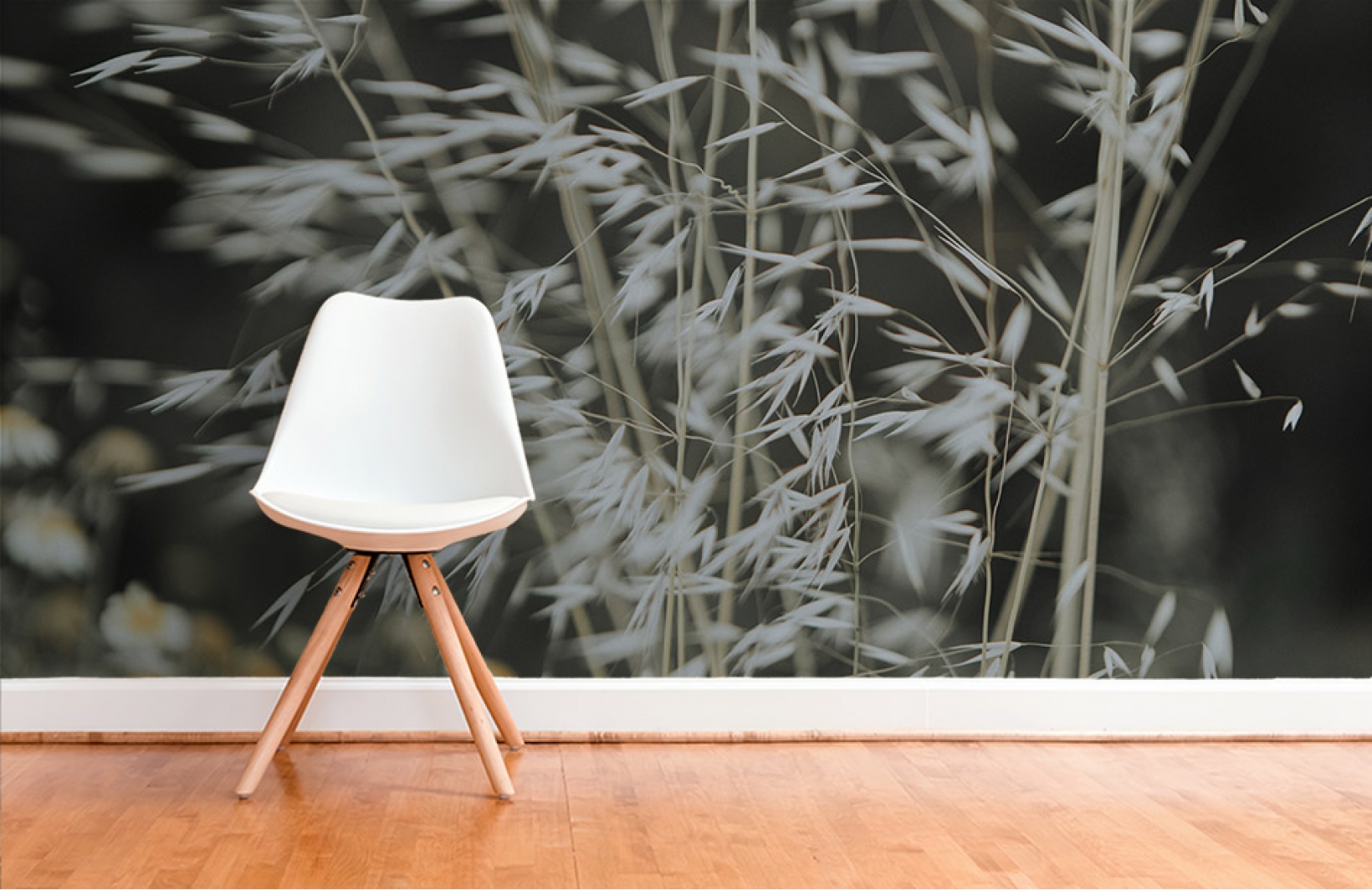 Уютные фотоообои с простыми сухоцветами для интерьеров в стиле кантри Узоры на Стене