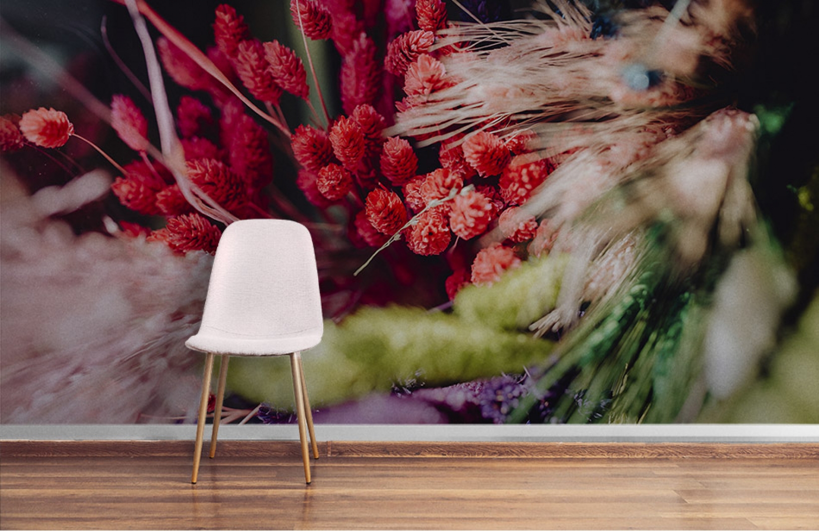 Уютные фотообои с красивыми сухоцветами Узоры на Стене